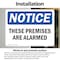 Signmission These Premises Are Alarmed OSHA Notice Sign, Vinyl Decal, 7in W x 5in L, 2PK OS-2PACK-NS-D-57-L-16662 - alternate 4
